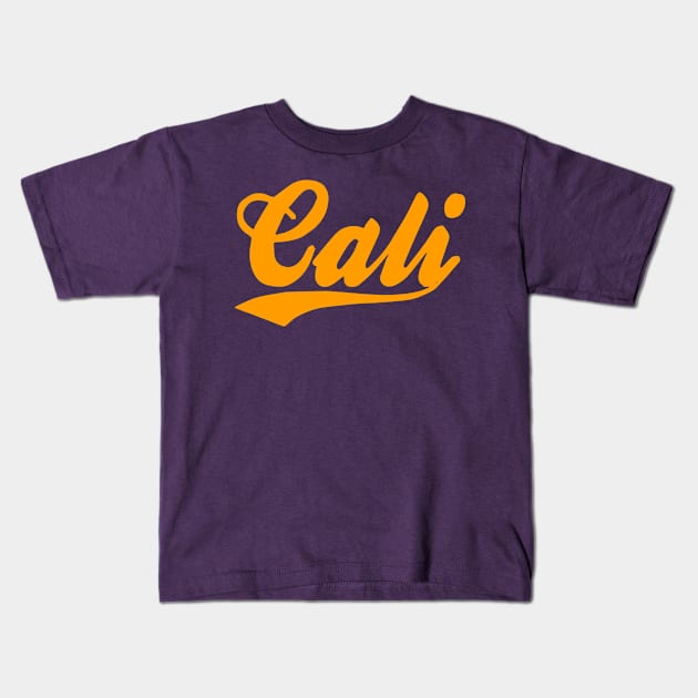 Cali - L A Lakers style Kids T-Shirt by StrictlyDesigns